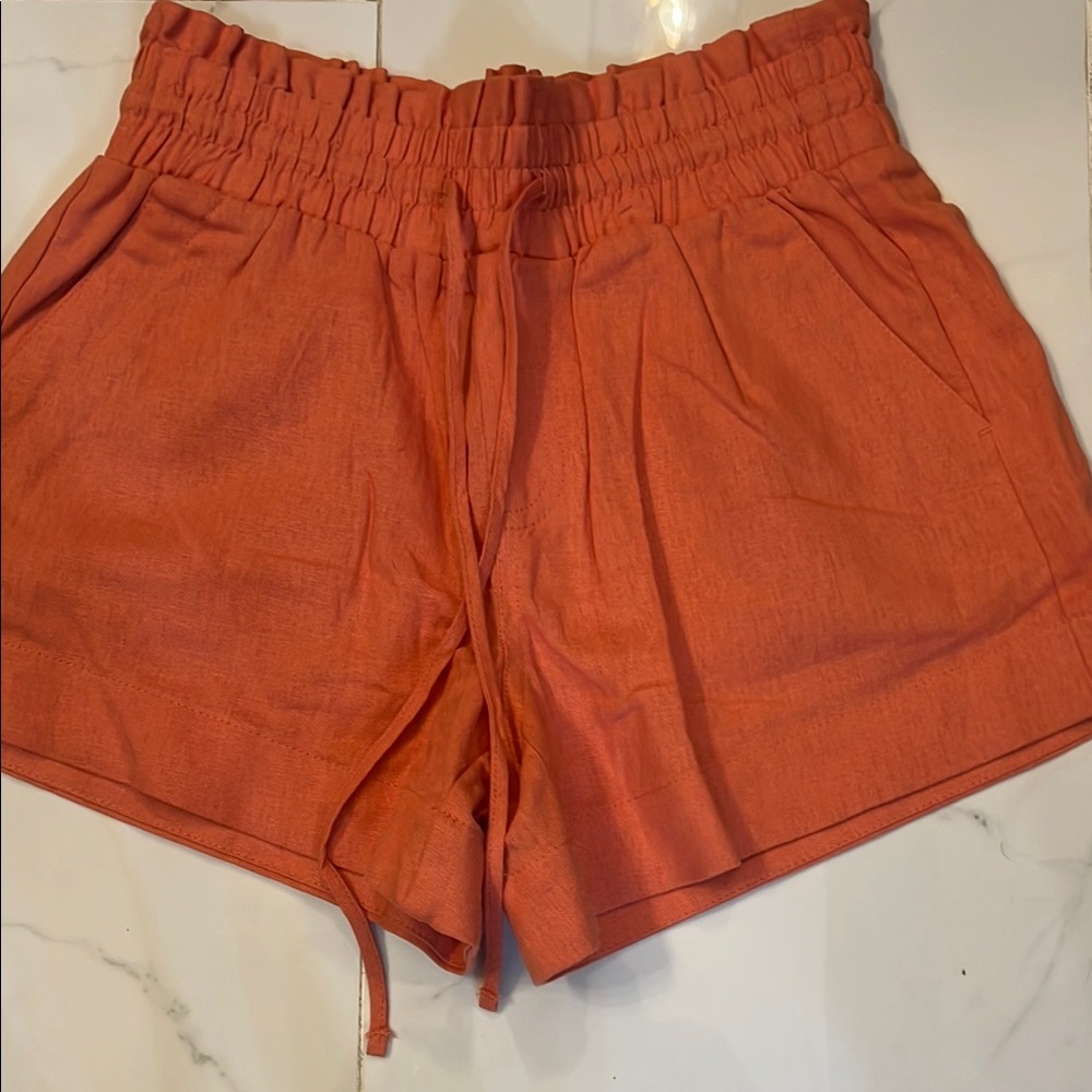 A New Day High Waist Orange Shorts
